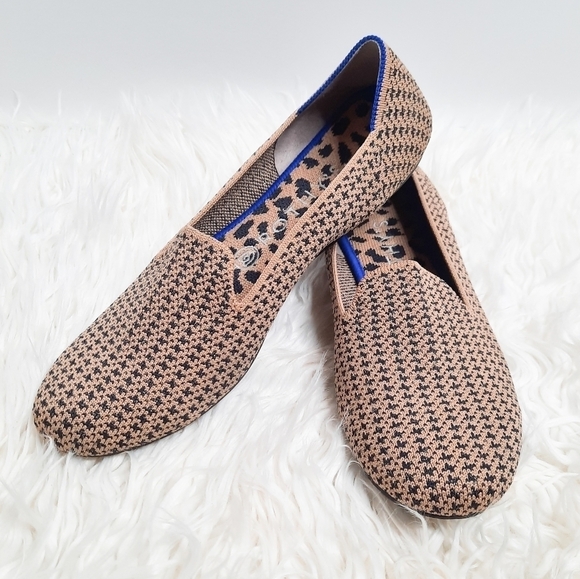 Rothy's Gold Houndstooth Loafers 8.5 - Picture 2 of 9